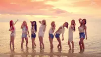 Girls Generation mulai beraksi dengan lagu terbaru di acara musik ternama di Korea Selatan.