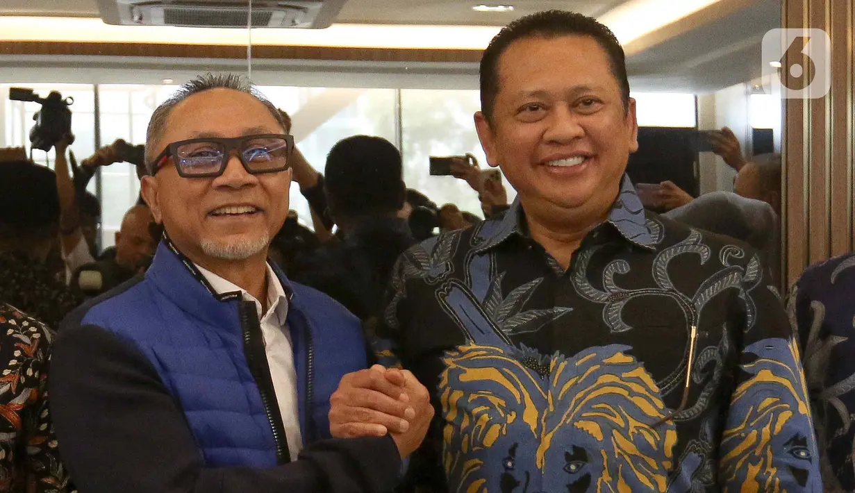 Pertemuan antara pimpinan MPR RI dan DPP PAN berlangsung tertutup. (Liputan6.com/Herman Zakharia)