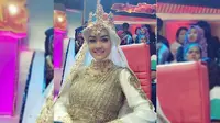 Usai Umrah, Julia Perez sempat beberapa hari mengenakan hijab [foto: instagram/juliaperrezz]