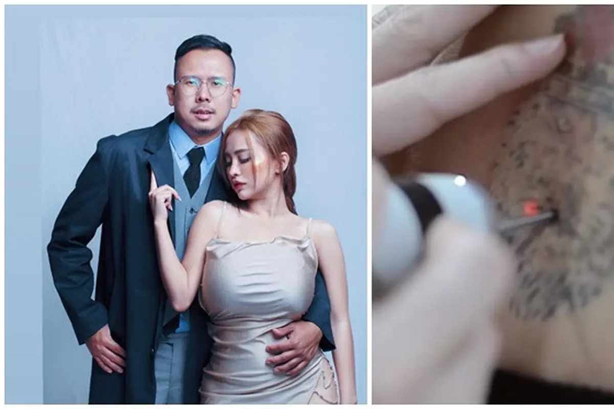 6 Momen Cupi Cupita Hapus Tato Jelang Menikah, Ditemani Calon Suami