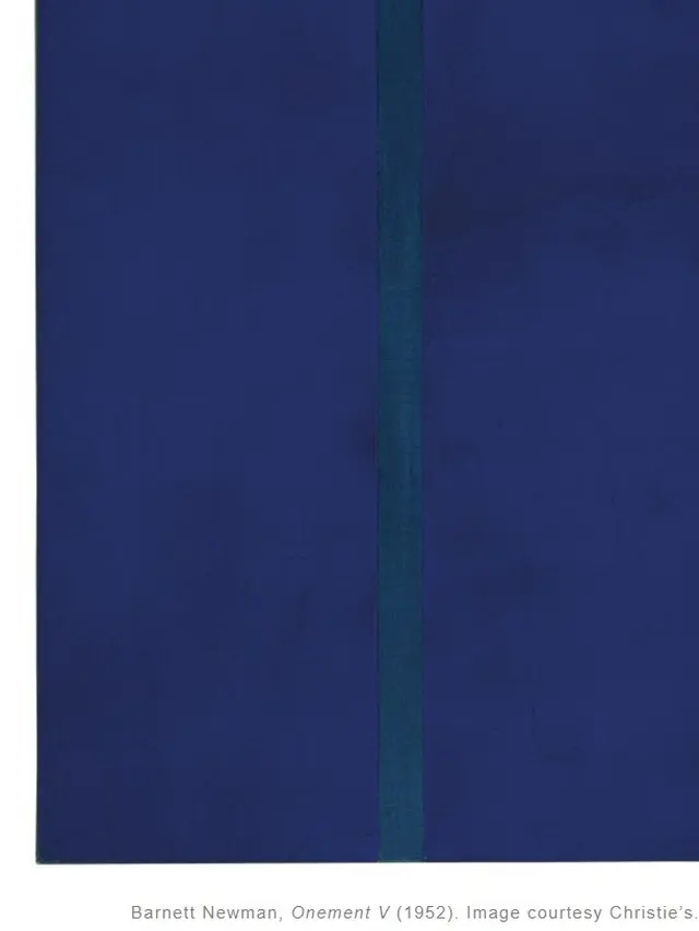 Barnett Newman, Onement V (1952)