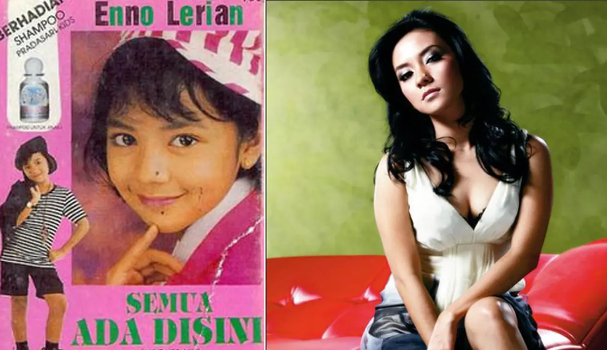 Penyanyi cilik Enno Lerian yang ngetop dengan lagu "Nyamuk Nakal" kini telah berubah menjadi wanita yang seksi. (Istimewa)