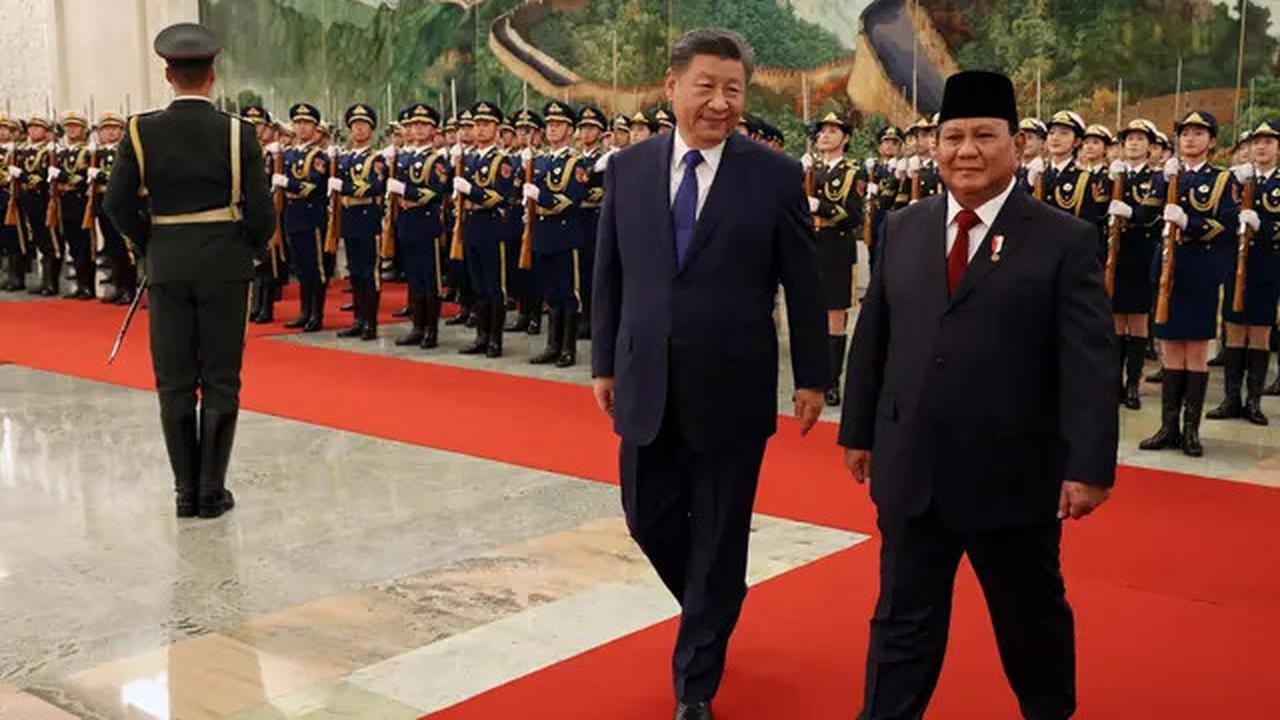 Kedatangan Presiden RI Prabowo Subianto Disambut Hangat Presiden China Xi Jinping