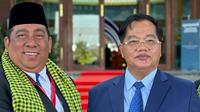 Presiden Pemuda Masjid Dunia (2025&ndash;2030) Datuk Said Aldi Al Idrus (kiri) bersilatirahmi dengan Menteri Kanan Penjaga Misi Khas Kerajaan Kamboja, Dr. Othman Hassan, di Phnom Penh, Jumat (25/7/2025) (Istimewa)