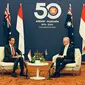 Presiden Joko Widodo (Jokowi) melangsungkan pertemuan bilateral dengan Perdana Menteri Australia, Anthony Albanese, di Melbourne Convention and Exhibition Centre (MCEC), Melbourne, Australia, Selasa, (5/3/2024). (Foto: Biro Pers, Media, dan Informasi Sekretariat Presiden)