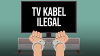Ilsutrasi pelaku siaran ilegal. (Ist)