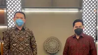 Komisaris Utama PT Pertamina (Persero) Basuki Tjahaja Purnama akhirnya melakukan pertemuan dengan Menteri Badan Usaha Milik Negara (BUMN) Erick Thohir. Instagram @basukibtp