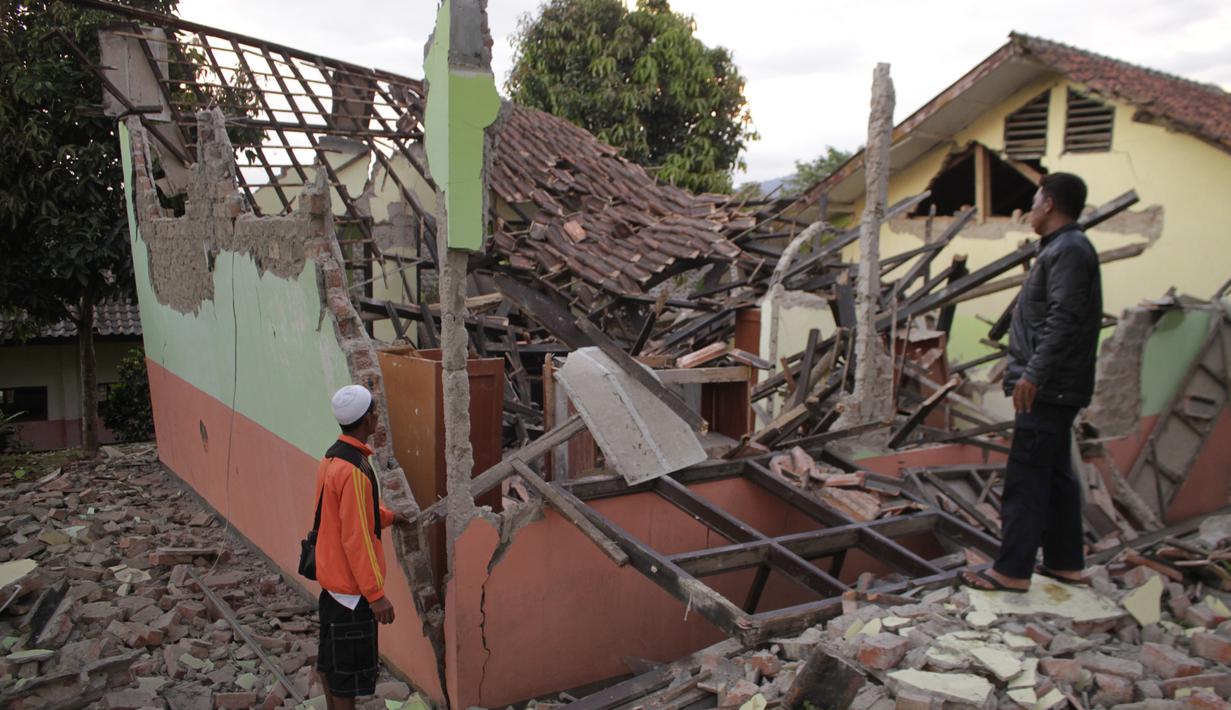 Foto Penampakan Kerusakan Akibat Gempa Sukabumi News Liputan6 Com