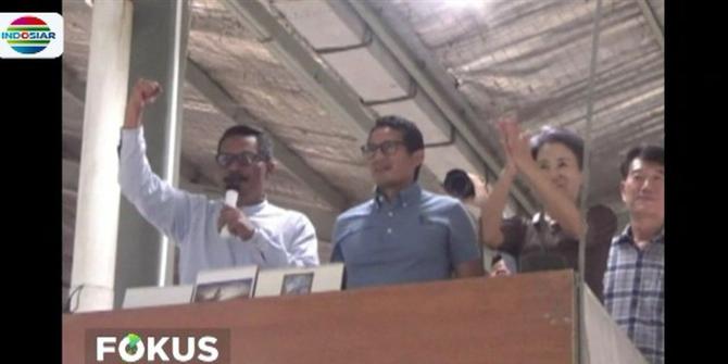 Sandiaga Bernostalgia saat Kunjungi Pabrik Garmen di Sukabumi