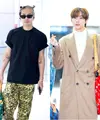 Jackson Wang tampil santai dengan pakaian kasualnya berupa kaus dan long pants bermotif, serta tas LV Speedy P9 warna hijau [Dok/Louis Vuitton]