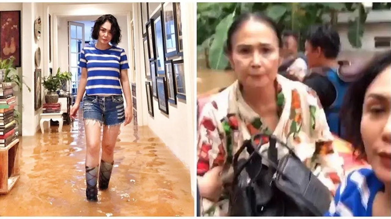 Momen Evakuasi Ibunda Yuni Shara saat Banjir, Mengungsi ke Tempat yang Aman