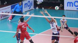 LavAni mengalahkan PDAM Tirta tiga set langsung di GOR Joyoboyo Kediri, Jumat (1/12/2023). Mereka menang 25-20, 25-20, dan 25-15. (Dok. PBVSI)