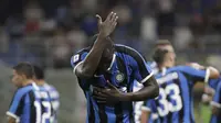 Romelu Lukaku jadi korban rasisme di kandang Cagliari saat Inter Milan petik kemenangan (AP/Luca Bruno)