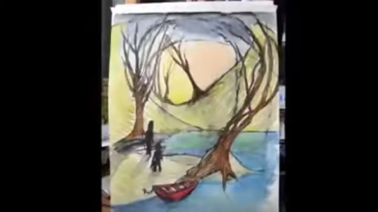 Kolaborasi Ibu dan Anak Melukis Bikin Gambar 'Masterpiece'
