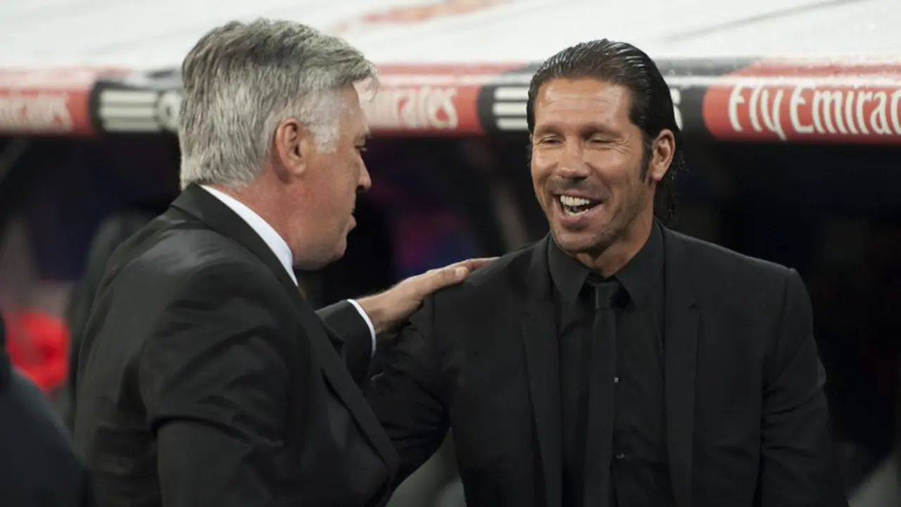 Diego Simeone dan Carlo Ancelotti