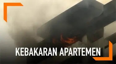 Kebakaran terjadi pada sebuah apartemen di Manila. Belum diketahui jumlah korban dalam insiden ini.