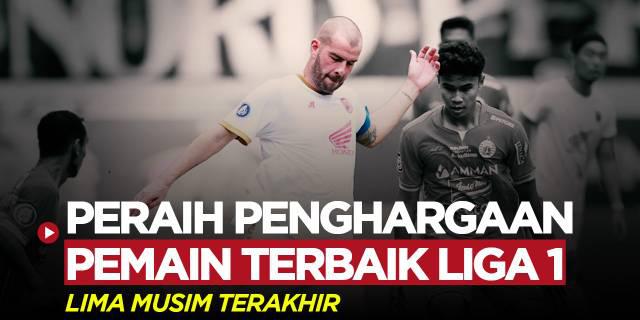 MOTION GRAFIS: Terbaru Wiljan Pluim, Inilah Peraih Penghargaan Pemain Terbaik Liga 1 Lima Musim Terakhir