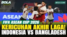 Kericuhan sempat terjadi setelah laga Timnas Indonesia vs Bangladesh di FIFA ASEAN Cup 2026 berakhir. Beberapa pemain dari kedua tim terlihat terlibat adu mulut dan saling dorong di lapangan. Pemain, ofisial kedua tim, hingga wasit kemudian berusaha ...
