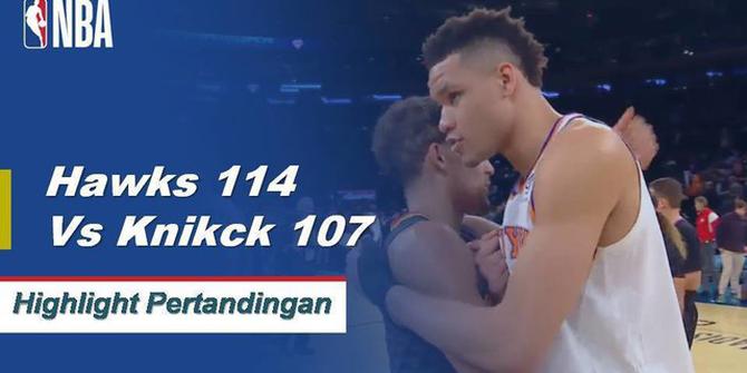 Cuplikan Hasil Pertandingan NBA : Hawks 114 vs Knicks 107
