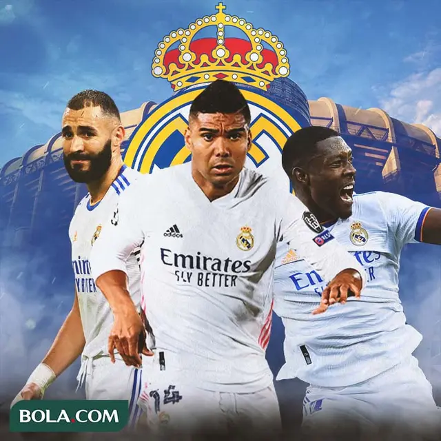 Real Madrid - Karim Benzema, Casemiro, David Alaba