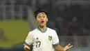 Pemain tengah timnas Indonesia U-17, Nabil Asyura saat laga lanjutan Grup A Piala Dunia U-17 2023 di Stadion Gelora Bung Tomo, Surabaya, Jawa Timur, Kamis (16/11/2023). (Doc. LOC WCU17/NFL)