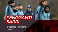 Berita video tentang beberapa pelatih yang berpeluang menggantikan Maurizio Sarri di Chelsea.