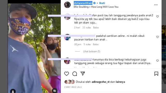 Stefan William bersama Ria Andrews sang kekasih (Foto: Instagram stefannwilliam)