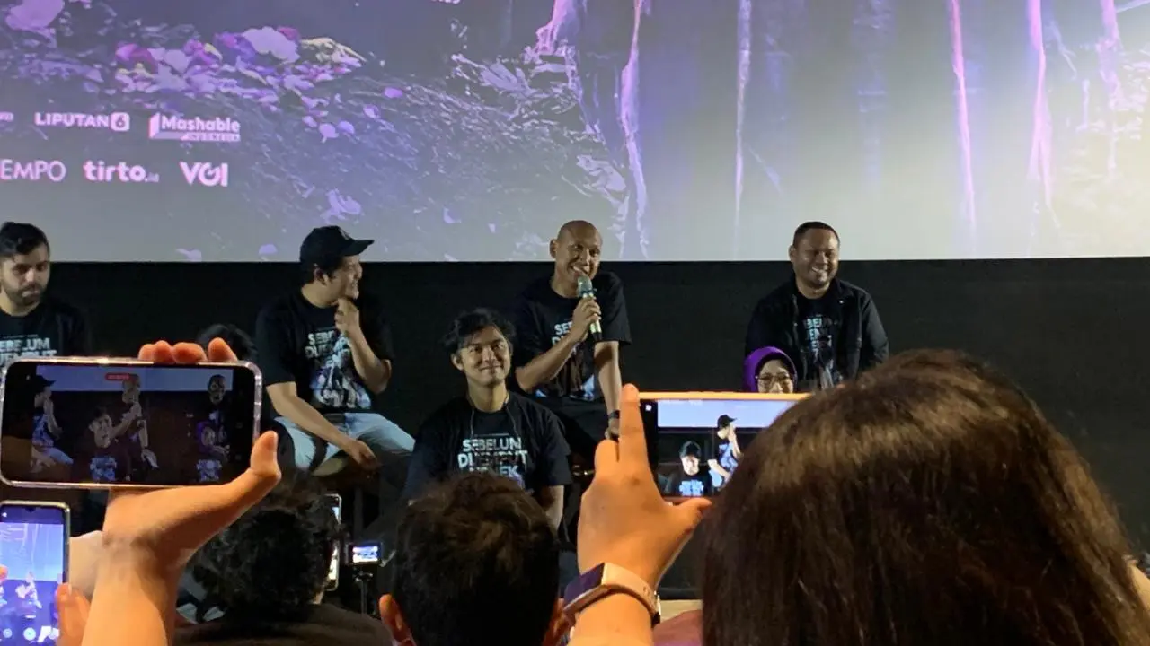 Oki Rengga pada jumpa pers Film Sebelum Dijemput Nenek, Jakarta pada Rabu (14/1/2026) (dok.Zikrah Nur Amalah/Liputan6.com)