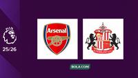 Prediksi Liga Inggris Arsenal Vs Sunderland. (Bola.com/Wiwig Prayugi)