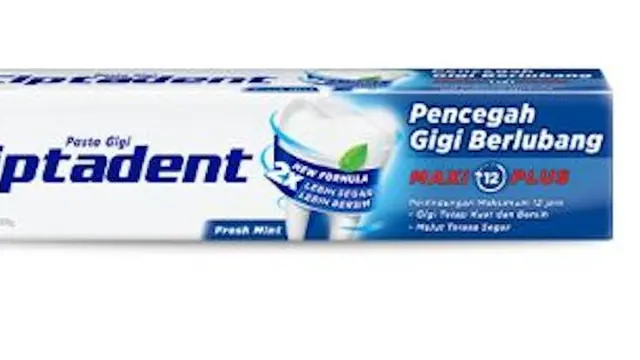 Ciptadent Maxi 12 Plus Fresh Mint dengan Xylitol