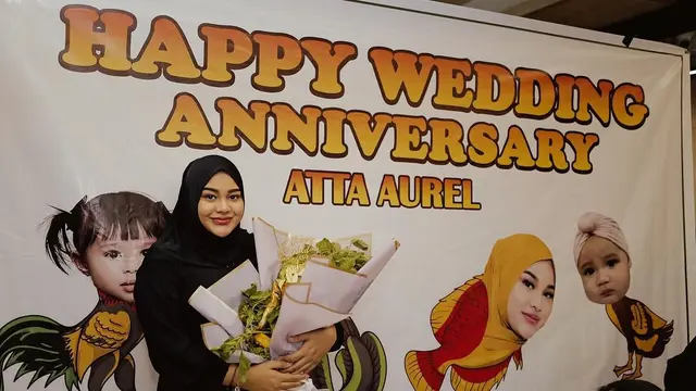 Potret Atta Halilintar dan Aurel Hermansyah rayakan anniversary pernikahan ke-3 (Sumber: Instagram/@attahalilintar)