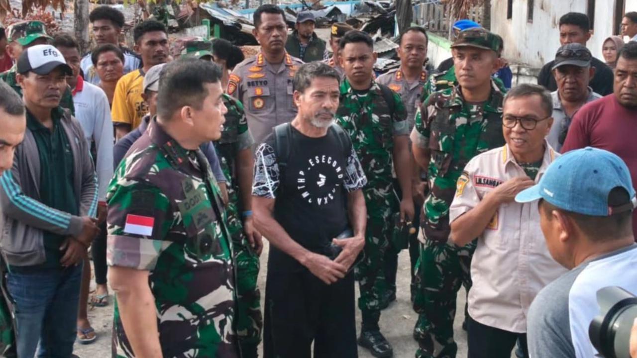 FOTO: Pangdam Pattimura Turun Tangan Redam Konflik Warga di Halmahera Tengah