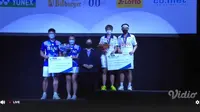 Ganda campuran Indonesia Praveen Jordan / Melati Daeva Oktavianti menjadi runner up German Open 2021 setelah kalah di final dari wakil Thailand Dechapol Puavaranukroh / Sapsiree Taerattanachai, Minggu, 7 November. (foto: Vidio)