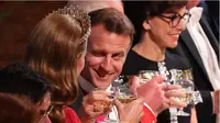 Ups, Presiden Prancis Tertangkap Kamera Kedipkan Mata pada Kate Middleton