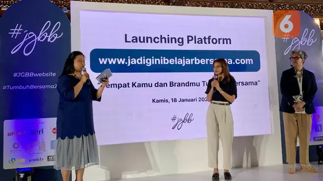 Peluncuran situs Jadi Gini Belajar Bersama oleh Didiet Maulana turut dihadiri Najwa Shihab, merupakan ruang belajar untuk para entrepreneur dalam upaya membangun bisnis dan pengembangan kemampuan diri.