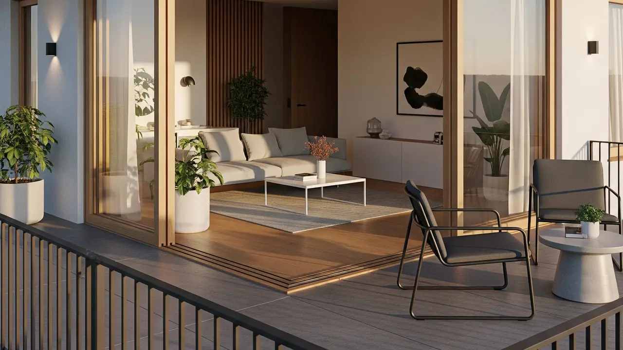 Model Balkon Depan Rumah Minimalis (Image by Gemini AI)