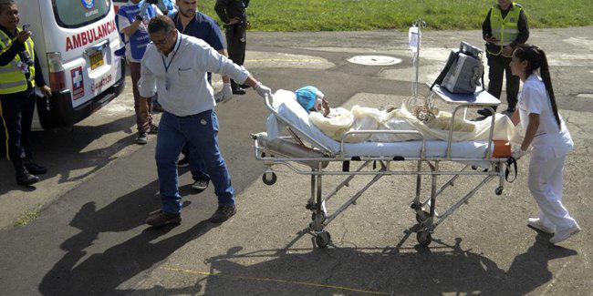 Mar&iacute;a Nelly Murillo Moreno saat akan dibawa ke rumah sakit | copyright edition.cnn.com