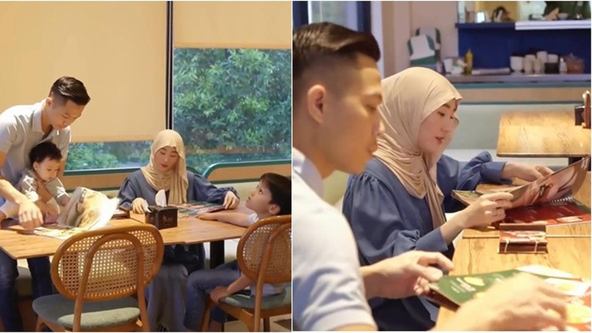 6 Potret Larissa Chou Buka Puasa Bareng Suami dan Anak, Momen Bahagia Keluarga