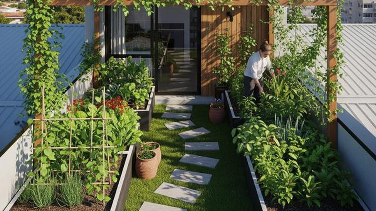 7 Desain Rumah Ramah Lingkungan dengan Kebun Sayur Rooftop yang Modern