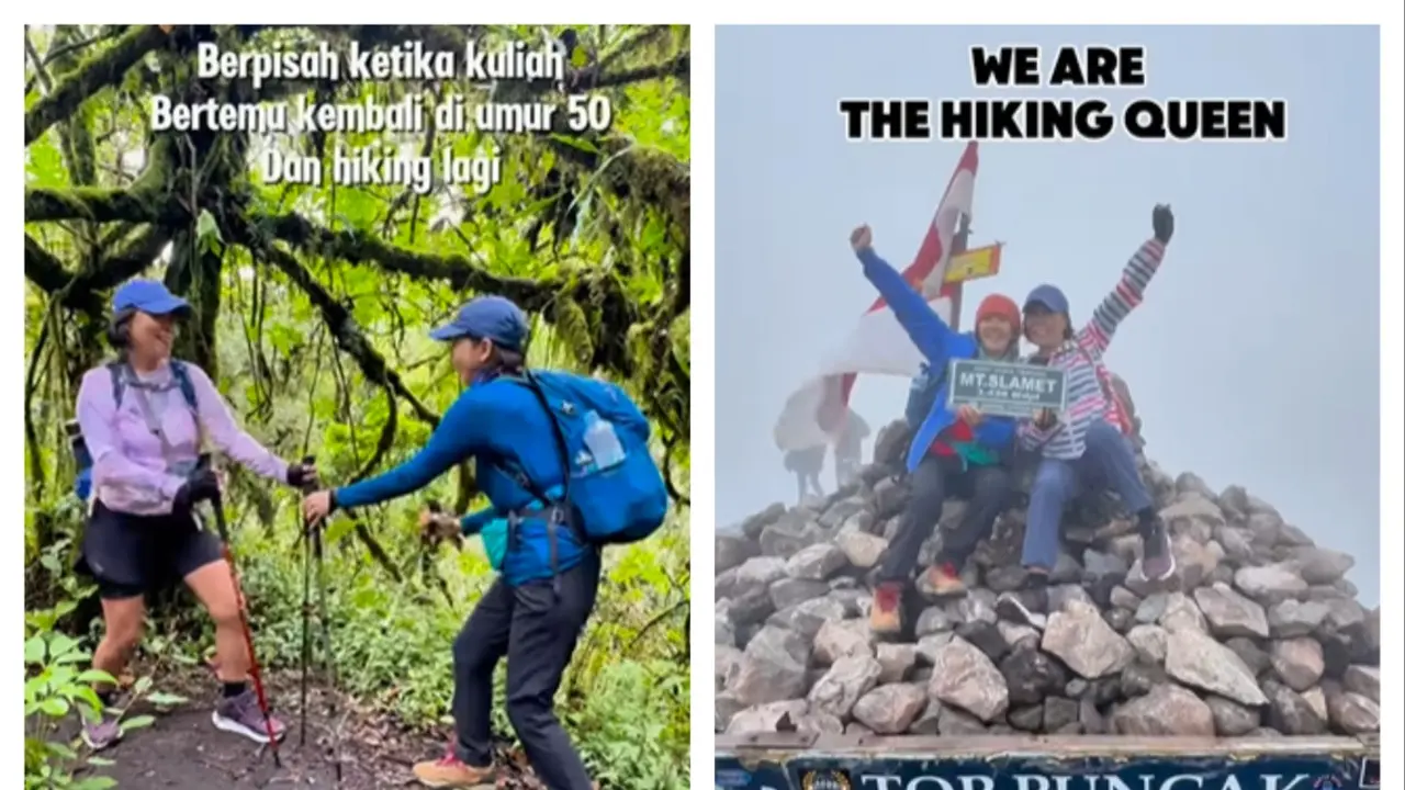 Persahabatan Lilie Wijayati dan Elsa Laksono/Instagram Mamak Pendaki