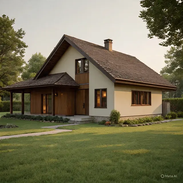Desain Rumah Ukuran 8x12 dengan 3 Kamar Tidur di Kampung