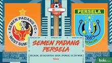 Liga 1 2019: Semen Padang vs Persela Lamongan. (Bola.com/Dody Iryawan)