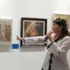 Pameran seni SBY, melibatkan Seniman cilik (anak berkebutuhan khusus) melalui karya yang membawa nilai inklusi dan kesetaraan, Jakarta, Selasa (18/8/2026)  (Liputan6.com/Nurri Indah)