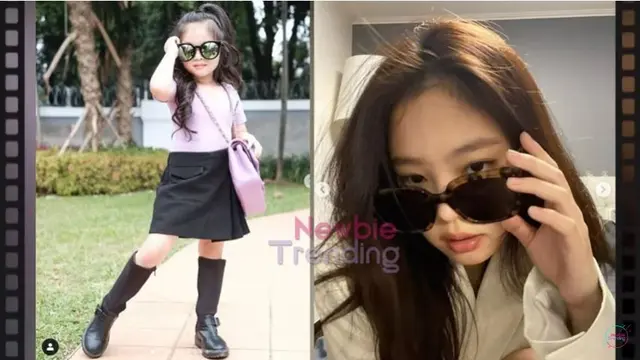 Thalia, putri Ruben Onsu disandingkan Jennifer Blackpink (Foto: YouTube)