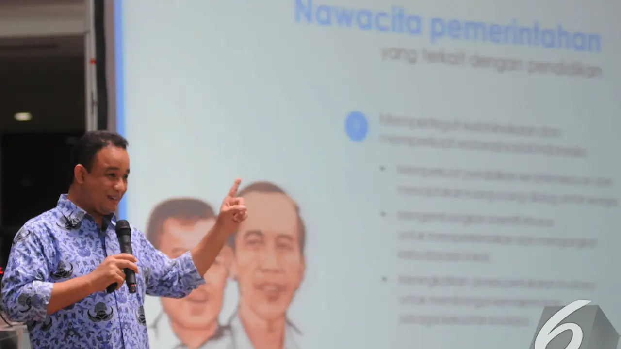 Anies Baswedan Ingin Sempurnakan Kurikulum 2013