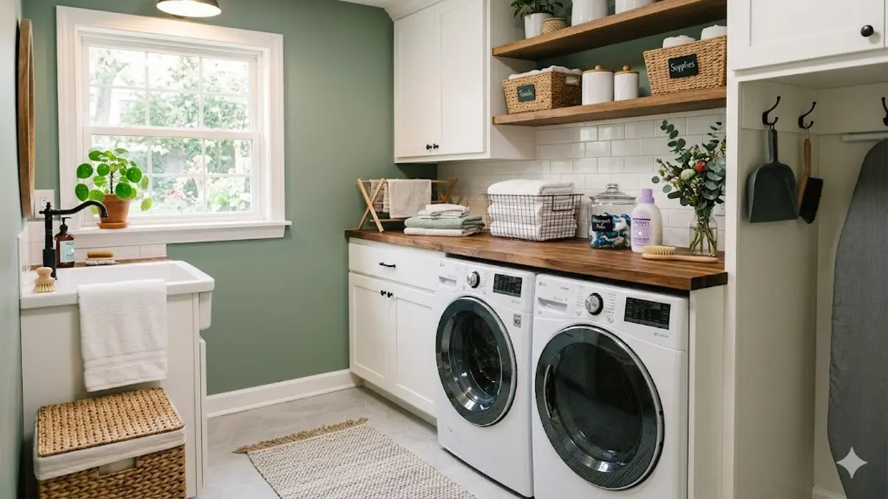 Ide Rumah Kecil dengan Laundry Room