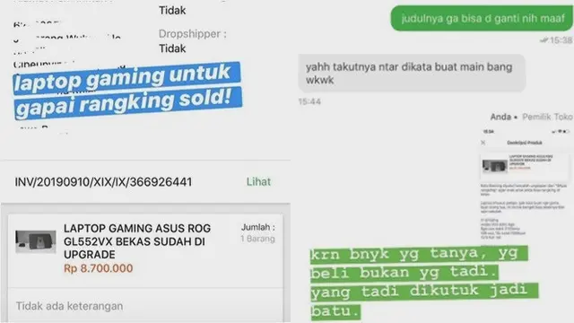 Chat Kocak Netizen Saat Mau Beli Laptop Gaming Ini Bikin Ketawa