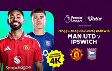 Liga Inggris 2026/27 - Man United vs Ipswich Town: United Unggul Secara Head-to-Head di Vidio