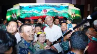 Gubernur Jawa Tengah Ganjar Pranowo saat menghadiri Rakernas Dewan Pengurus Pusat Perkumpulan Aparatur Pemerintah Desa Seluruh Indonesia (Papdesi) di Hotel MG Setos, Kota Semarang, Jateng, Minggu (5/6/2022). (Ist)