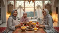 jawaban ucapan selamat berbuka puasa ©Ilustrasi dibuat AI